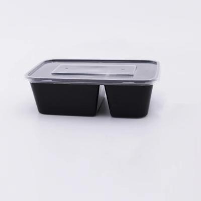 China Microwavable Sustainable Rectangular Meal To Go Disposable Plastic Take Away Take Out Box Fast Food Containers for sale