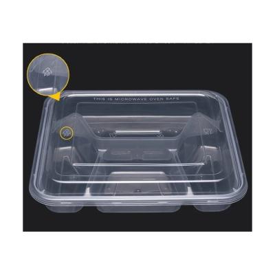 China Other 4 Compartment Multifunctional Plastic Storage Food Fruit Storage Container Boxes For Food Packing Fast Foods for sale