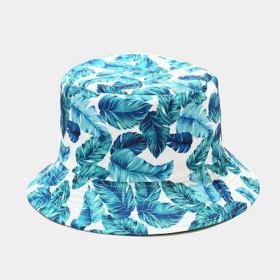 China 2021 new fashion sunflower black printing UV protection outdoor fishermen's hat for unisex for sale