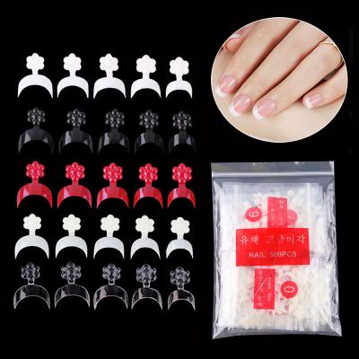 China 200 PCS/Bag Salon Professional Acrylic French Nail Tips Polish Tools White/Nature/Half Cover Clear Artificial French False UV Gel Nail for sale