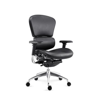 China (Size) Adjustable Ergonomic Computer Executive Office Desk High Quality Rotating Leather Chair for sale