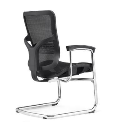 China Comfortable Factory Price Without Wheels Metal Frame Guest Office Chair Best Quality for sale