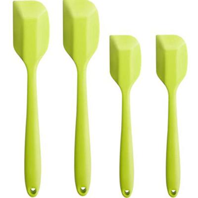 China Hot Sustainable Amazon Selling 4 Pieces Silicone Cooking BBQ Spatula Set for sale