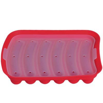 China Viable Heat Resistant Silicone Sausage Maker Microwave Safe 6 In 1 Hot Dog Mold Handmade Silicone Sausage Box for sale