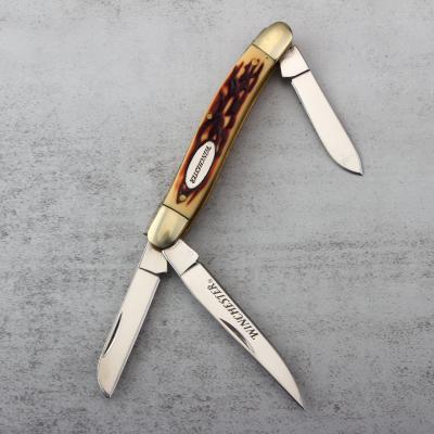 China Wholesale Good Value Winchester Classic Easy Carry Multi Knife 3in1 Blades Camping Folding Pocket Knife for sale