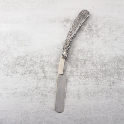 China High Quality Professional Etched Stainless Steel Handle Single Blade Sharp Durable Super Salon Full Shaving Barber Razor for sale