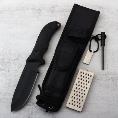 China Heavy Duty Premium Quality Super Heavy Duty 8Cr13 Blade With Fire Starter Crusher Survival Hunting Camping Knife for sale