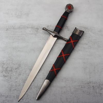 China Europe New Arrival Crusader Sword Movie Cosplay Decoration Gift Ornamental Sword Dagger for sale