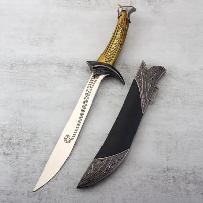 China Fantasy Fantasy Lord of the Rings Elven Sword with Sheath Ornamental Movie Cosplay Decoration Sword Dagger for sale