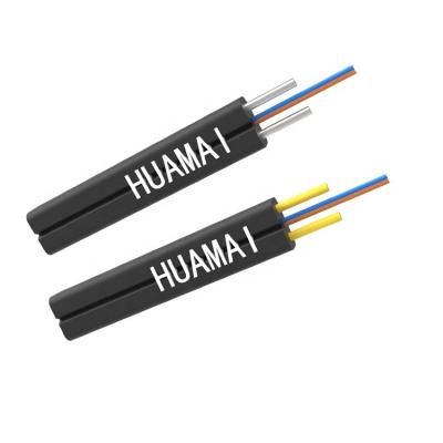 China FTTH Figure 8 GJYXFCH flat fiber optic cable LSZH black ftth interface cable GJYXFCH interface black core 2 4 6 8 for sale