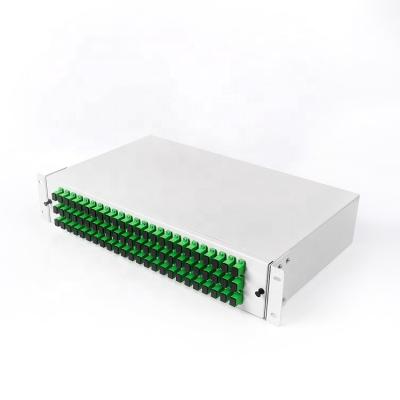 China FTTH 12~72F Metal Sliding Frame Fiber Optic FTTH Patch Panel Rack Mount Distribution Optical Patch Panel for sale