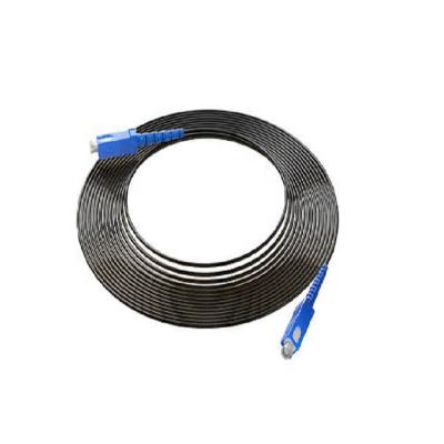 China FTTH Single Mode SC/FC/LC LSZH UV Resistance Pre-terminated Round Drop Cable FTTH Patch Cord for sale