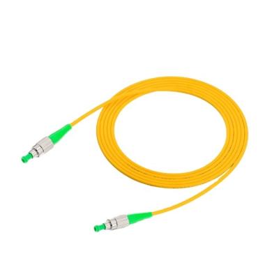 China FTTH SC-FC APC Simplex 2.0mm PVC OFNR LSZH Single Mode Fiber Optic Patch Cord Cable for sale