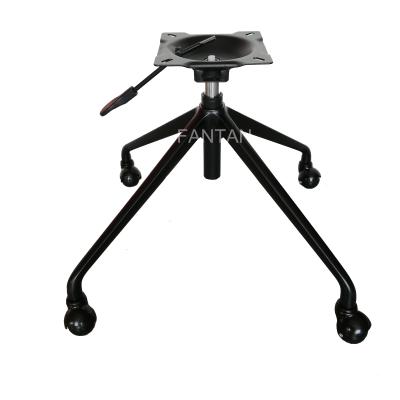 China Office Chair Parts Aluminum Alloy Metal Chair Accessory Executive Swivel Base for sale