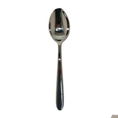 China Stocked regular patt. Dessert Spoon Set 12 Cuchara de acero Stainless Steel Spoon Modern Spoon for sale