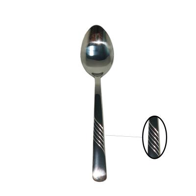 China Stocked Teaspoons 18/0 Bead Patt Regular. Set of 12 Teaspoons Stainless Steel Flatware Only Modern for sale