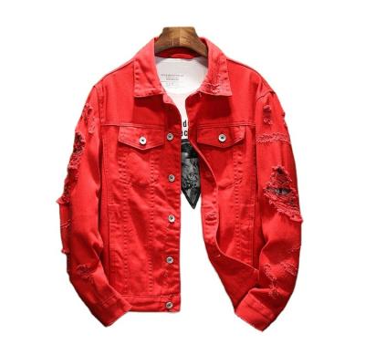 China Gelan Reversible Classic For Men And Women Clothing Vintage Outdoor Fashion New Ripped Embroidery Plus Size Denim Jacket for sale