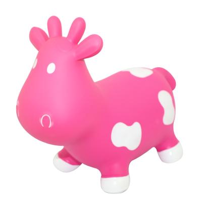 China Non-Toxic Cash Cow Jumping Animal Bouncy Hopper Inflatable Jumping Animal Toy for sale