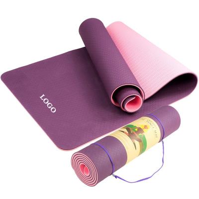 China Custom Eco Friendly Strip Tape Yoga Mat for sale