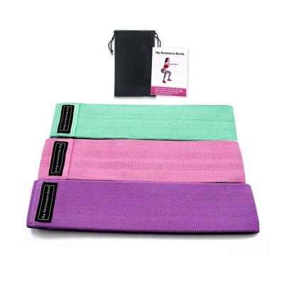 China Eco-friendly Adjustable Colorful Elastic Healthy Care Exercise Fitness Yoga Cloth Resistance Bands Set for sale