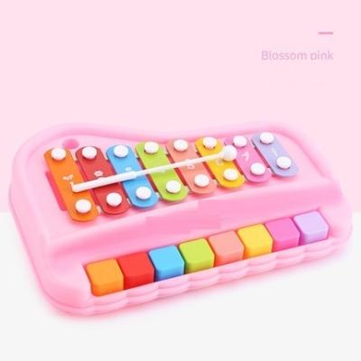 China Educational Puzzle Octave Hand Blow On Piano Two-in-One Xylophone Musical Instrument 8 Months Infant Children Musical Toy Piano for sale