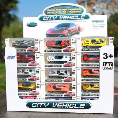 China Toy Alloy Customized Promotional Set Simulation Diecast Miniature Cast Toy Vehicles Back Model Car Diecast Pull Back Toy Car for sale