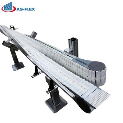 China Factory Direct Color White Flexible Conveyor Plastic Chain Transport With 83mm Width for sale