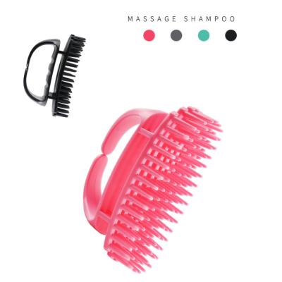 China All Natural Wholesale 4 Packs Massager Brush Shampoo Hair Brush Scalp Massager Hair Band For Shower for sale