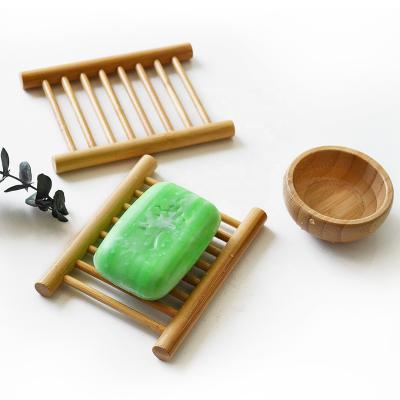 China Custom Hot-selling Modern Logo Bathroom House Ware Mini Wooden Soap Holder Bamboo for sale