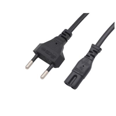 China Cheap Home Appliance Euro 2 PIN Power Cord 220v AC Cord For Home Appliance 300/500V 