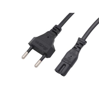 China Home Appliance 1.5m EU 2PIN AC Power Cord For Radio for sale