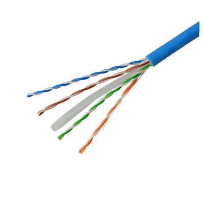 China OEM factory price 4CCA+4CCS 26AWG 0.38mm CCA cat6 cable UTP network cable for sale