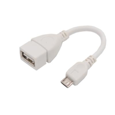 China High Quality Cheap Camera Price Data Cable Mic USB OTG Cable For USB Flash Drive,mp3,mobile phone,keyboard white for sale