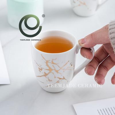 China 230ml Porcelain Mug Nordic New Arrival Afternoon Tea Style Tea Cup White Ceramic Mug for sale