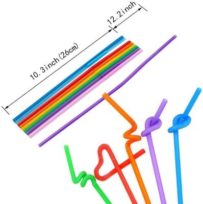 China Mid Century Modern 6*260mm Drinking Straw For Any Event Or Parties To Put 5 Color To Choose Long Straw Ready To Go for sale