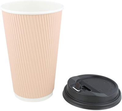 China Custom Disposable Ripple 4/8/10/12/16oz Disposable Wallpaper Cups Custom Wholesale for sale