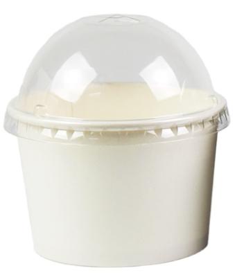 China 4/5/6/7/8/9/10oz Ice Cream Disposable Paper Cup With Cover Vending Paper Cups Dessert Cups Yogurt for sale