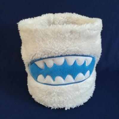 China Polyester Multifunctional Fuzzy Scarf Face Scarf Soft Monster Plush Wool Recycling Warm Neckwarmer For Kids Children Boys for sale