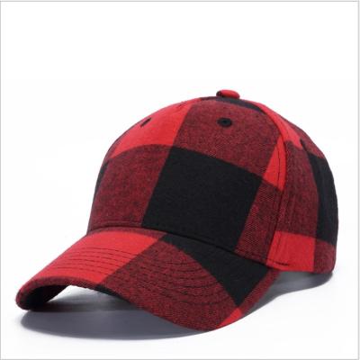 China Large COMMON Square Lattice Plaid Stripes Softly Mix Verified Print Logo Outdoor Cap Custom Baseball Cap for sale