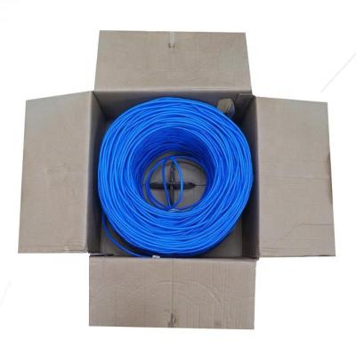 China TIANJIE-cat 6 utp cat6 bare copper network cable lan cable bare copper test run 23awg 4p 305m 1000ft for ethernet for sale