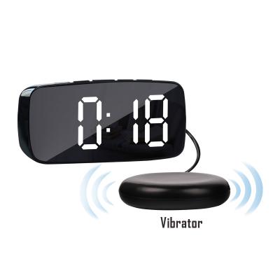 China New Design Vibrating Time Bed Shaker LED Clock Desk And Table Alarm Clock for sale