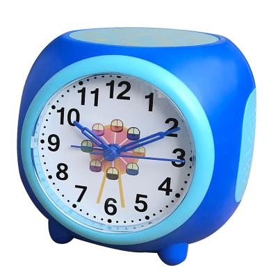 China Calendars Cube Projection Digital Table Alarm Clock Nap with 6 Music 5 Acoustic Controlled Natural Sound 7 Color Changing Lights for sale