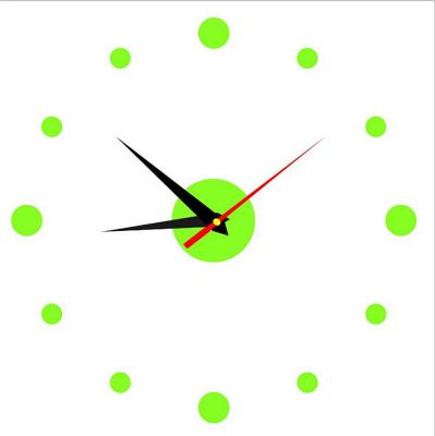 China Modern Design Antique Style Easy To Assemble Decorative Acrylic Frameless 3d Wall Stickers Diy Large Wall Clock For Living Room Bedroom for sale