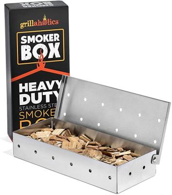 China Grillaholics Easily Assembled Smoker Box, Top Meat Smokers Box In BBQ Grilling Accessories, Add Smokey BBQ Flavor On Grill Or Gas Charcoal G for sale