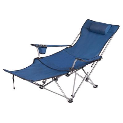 China Modern Camping Chair With Foot Rest - Heavy Duty Portable Folding Chairs For Adults Outdoor Beach Chair With Cup for sale