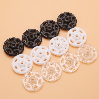 China Sustainable Snap Fastener Invisible Round Snap Buttons Plastic Buttons For Shirts for sale