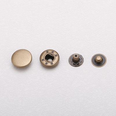 China 4 Part Metal Sustainable High Quality Snap Button Brass Push Buttons For Clothes for sale