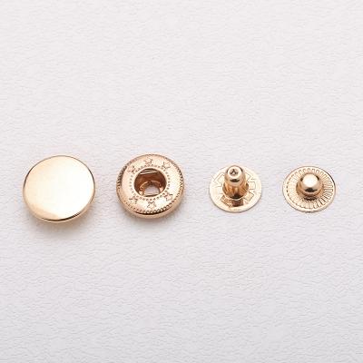 China 4 Metal Clothes Coat Snap Fastener Brass Button Metal Button Snap Kit Press Viable Parts for sale