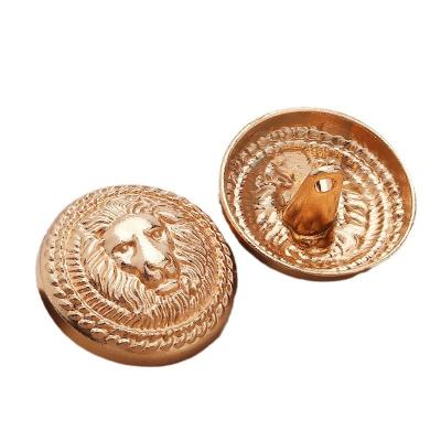 China Other Metal Push Button Gold Blazer Leg Round Fancy Coat Buttons For Clothes for sale