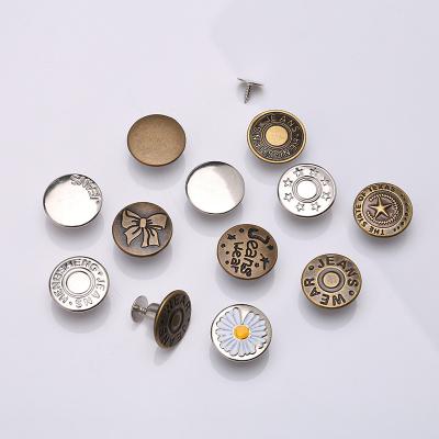 China Other 17mm brass metal jeans buttons with rivets accessories for sale